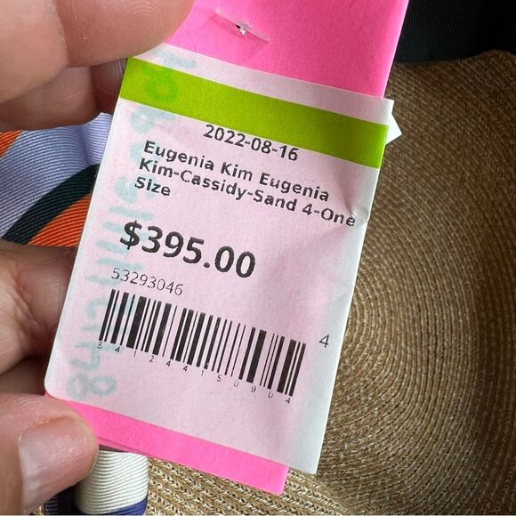 EUGENIA KIM  Cassidy Fedora Sun Hat W/ Satin Scarf new with tags - Picture 5 of 5